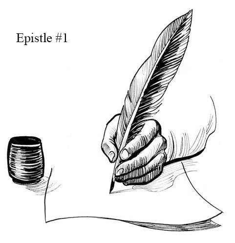 Hand, Quill, and Ink Pot Epistle #1