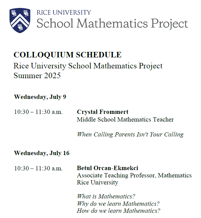 2025 Colloquium