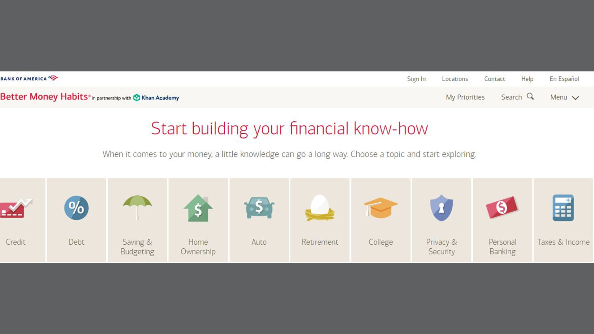 Bank of America presents Better Money Habits - A great resource for financial literacy 