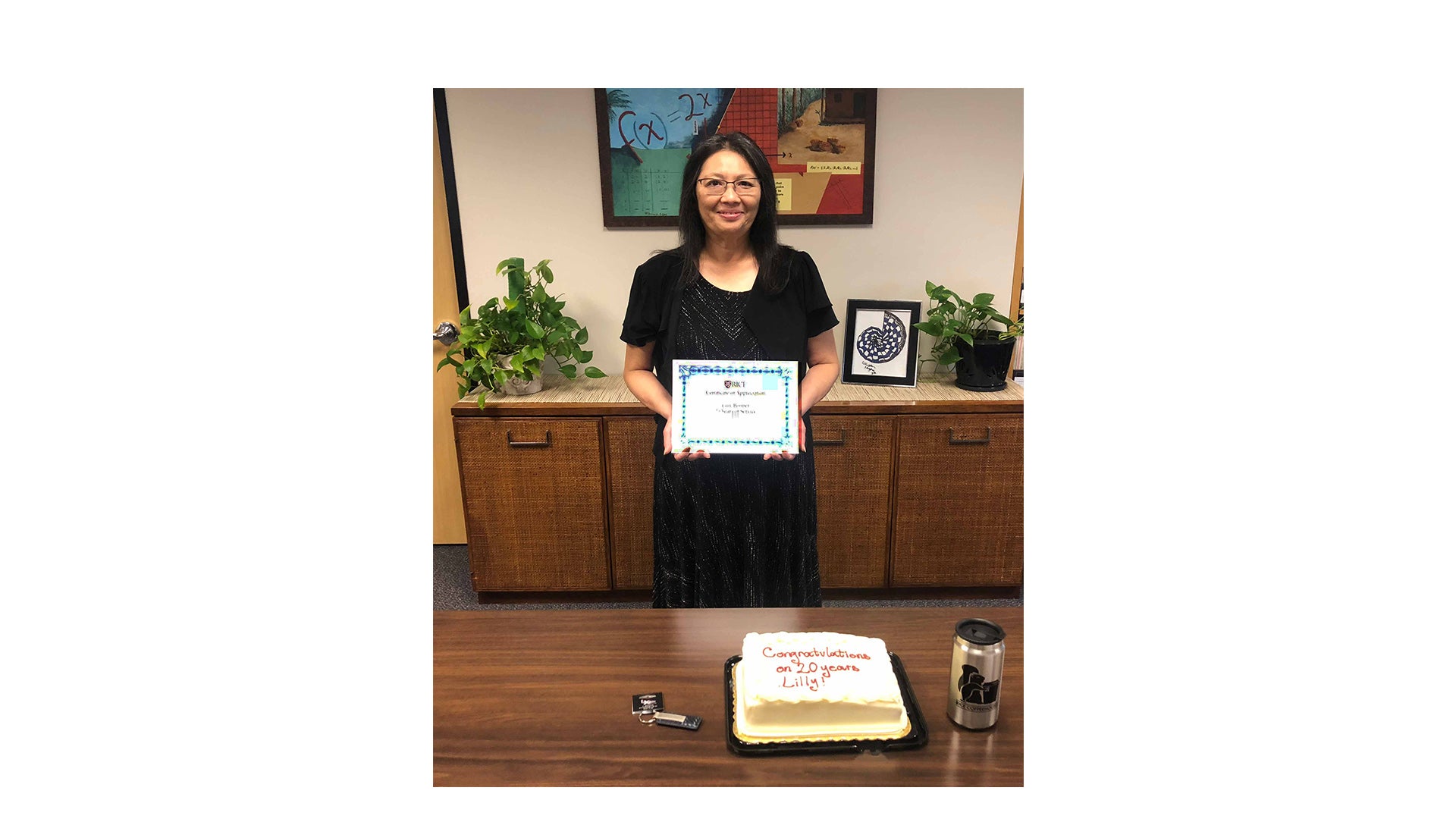 Congratulations to Lilly Bonner for 20 years of service to RUSMP!