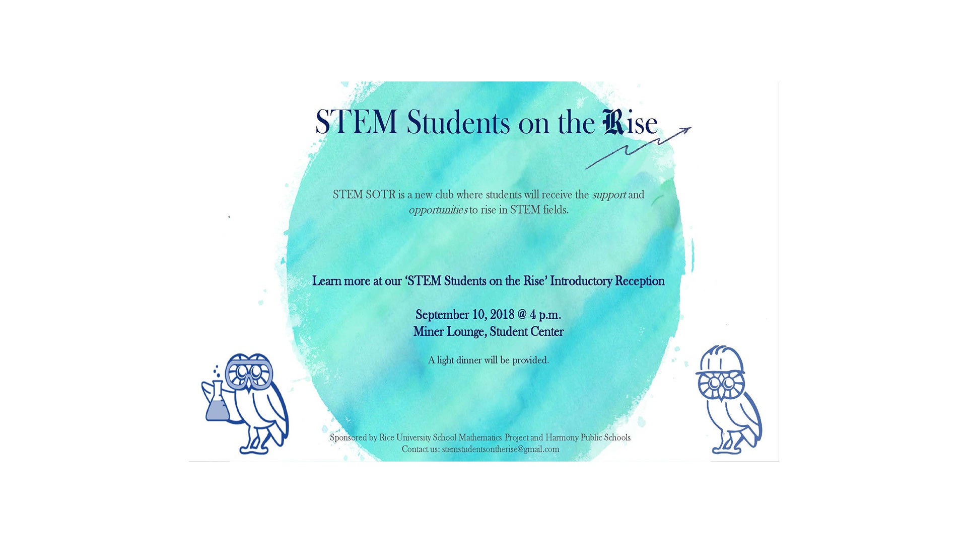 RUSMP Co-sponsors New Rice University Student STEM Club 