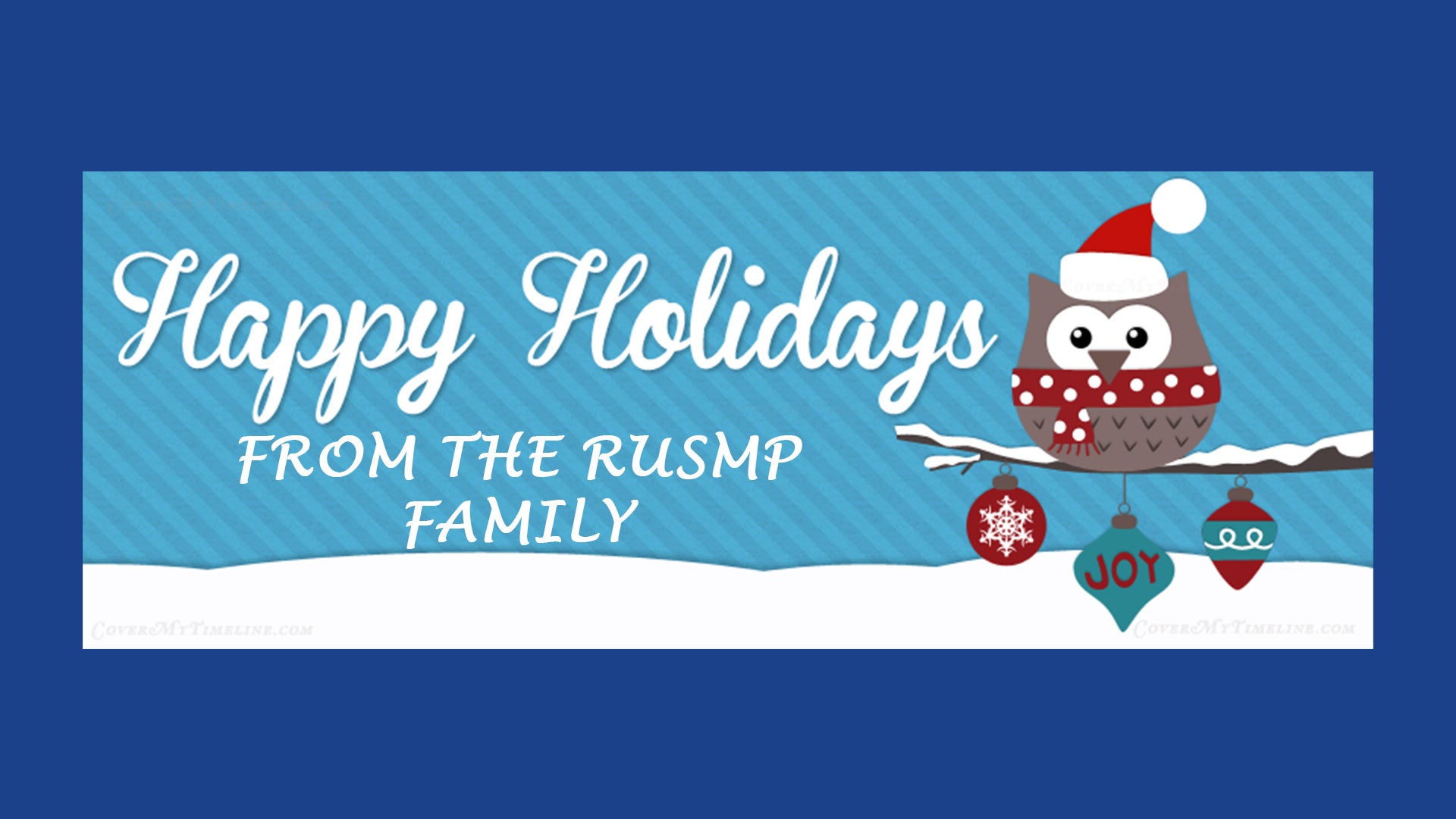 In the spirit of holiday giving, please consider RUSMP.