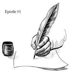 Hand, Quill, and Ink Pot Epistle #1