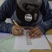 A student practices graphing in Algebra I at Rudsdale Newcomer High School in Oakland. Anne Wernikoff for EdSource